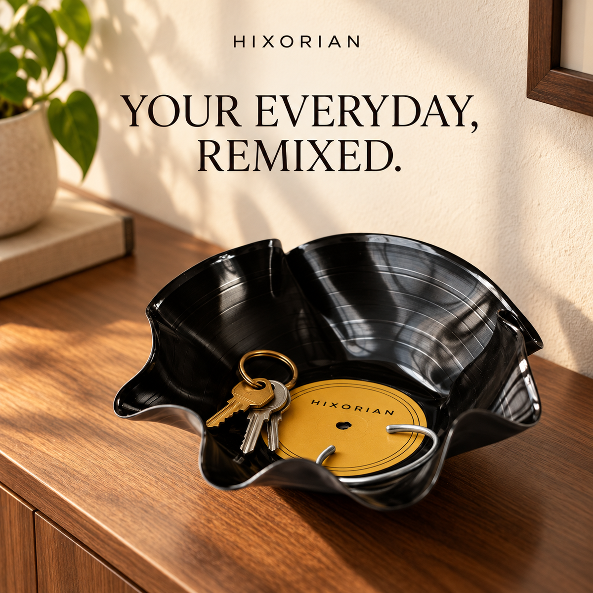 Hixorian Handmade Vinyl Record Bowl